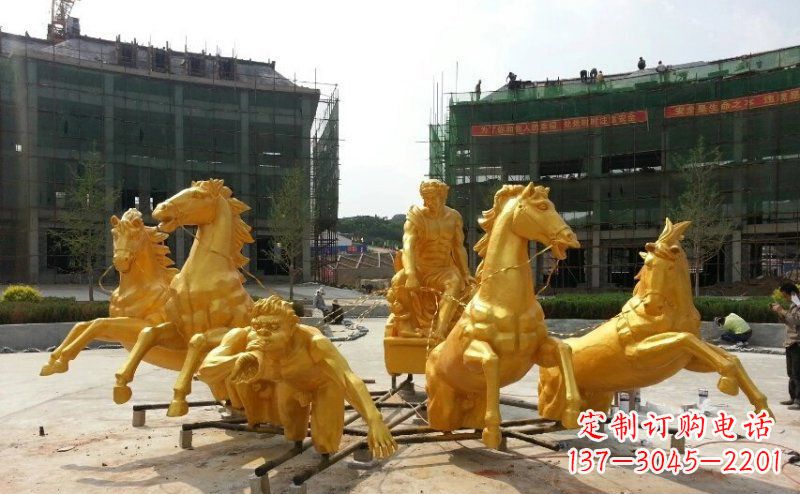 淄博阿波罗玻璃钢景观雕塑