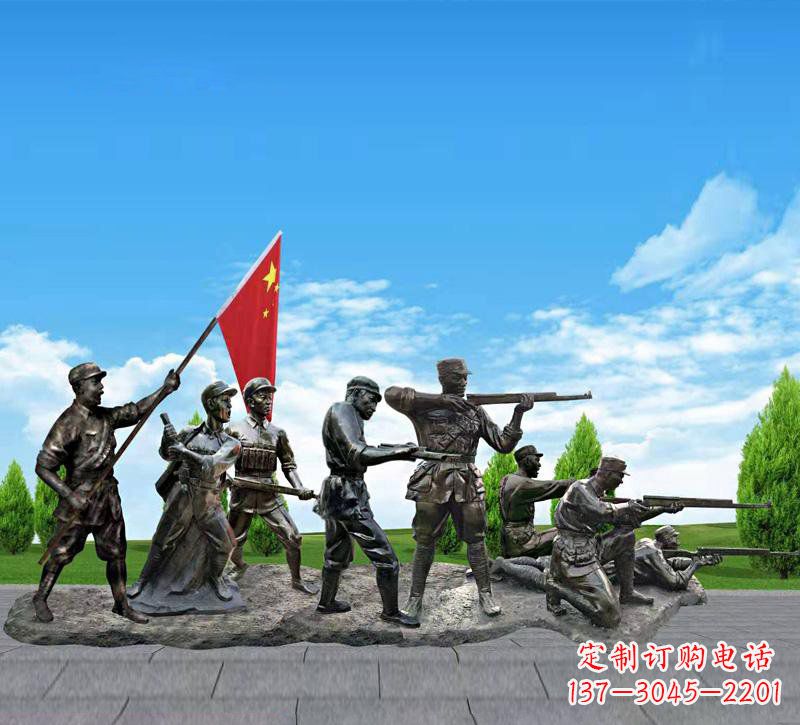 淄博“战士精神”铜雕