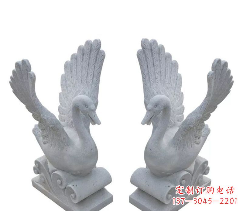 淄博天鹅之恋石雕