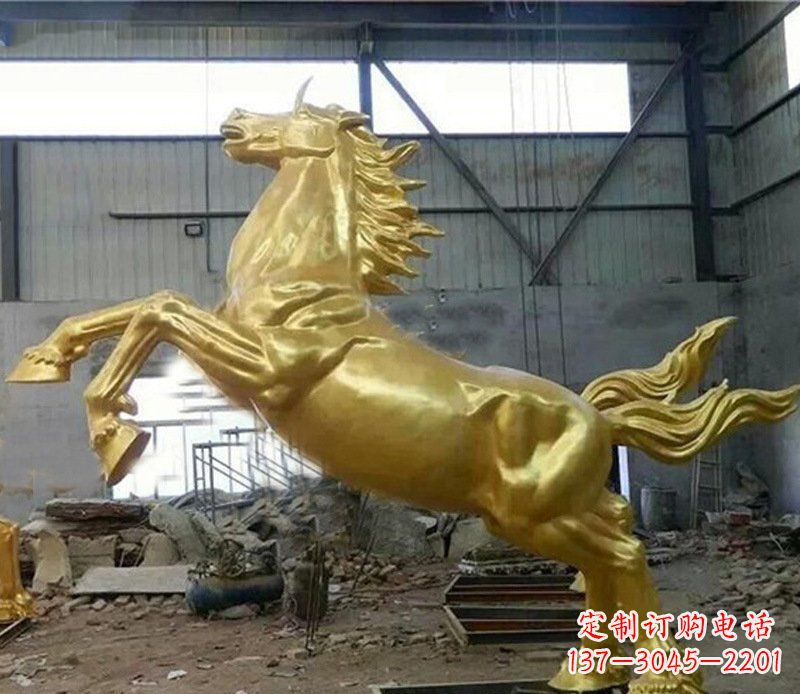 淄博精致马铜雕塑