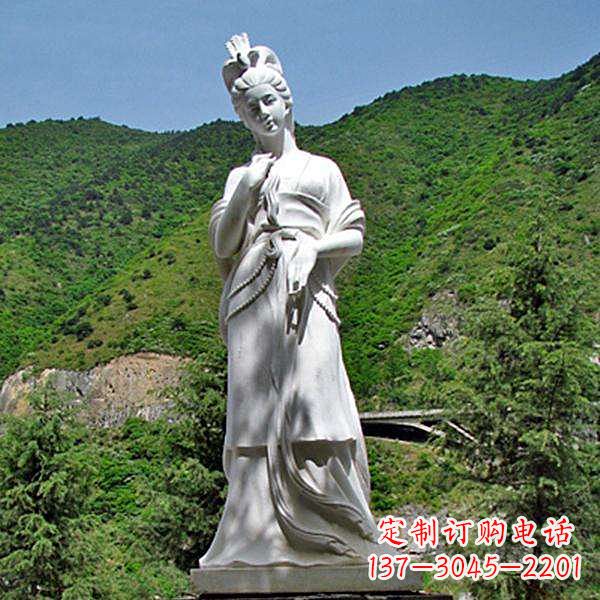 淄博褒姒汉白玉美女雕像