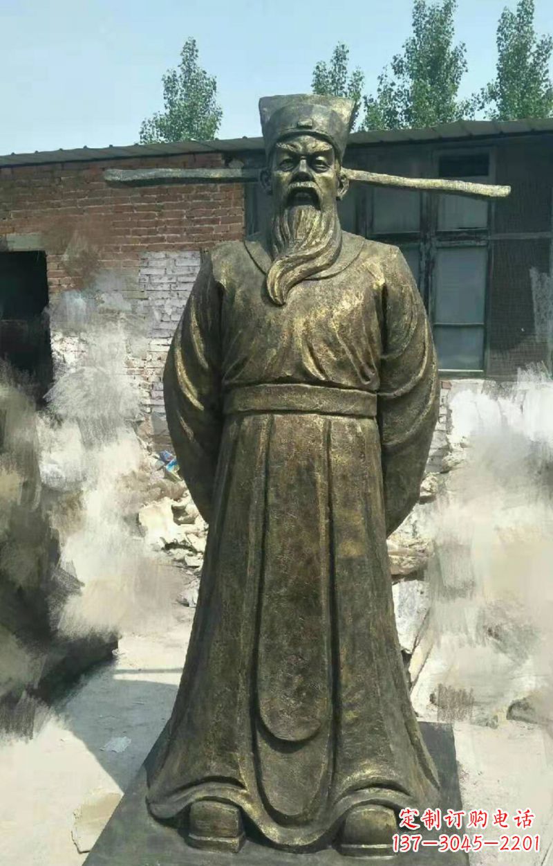淄博包拯铜雕传承北宋历史精髓