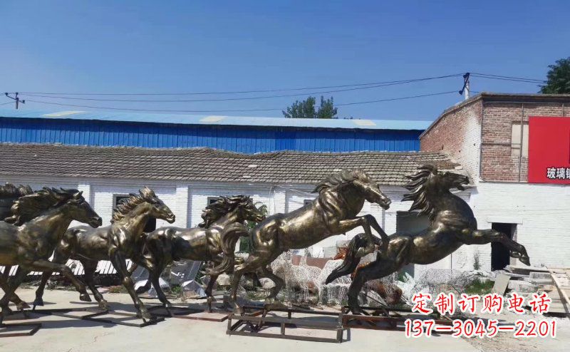 淄博“马儿风采”精美铜雕
