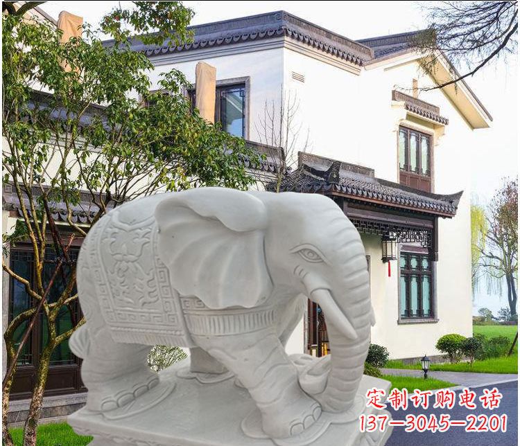 淄博大象汉白玉雕塑