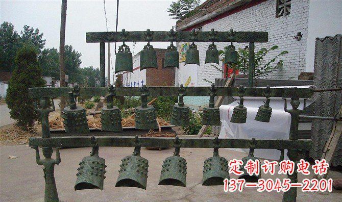 淄博编钟古铜雕仿古精美音乐器