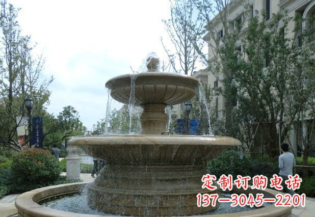 淄博精致喷泉,完美衬托您的别墅景观
