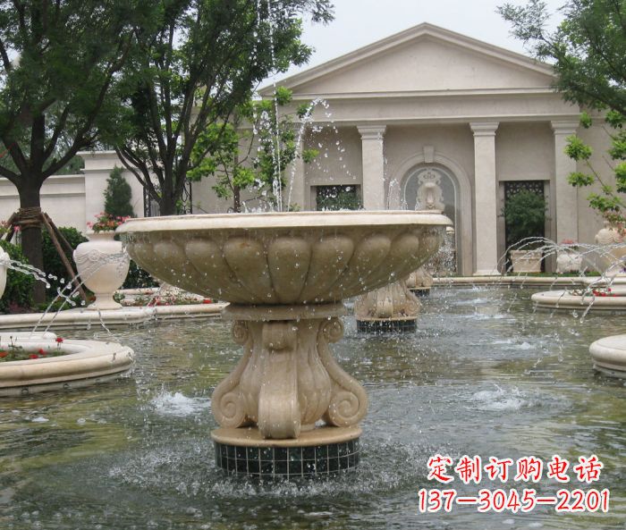 淄博欧式喷泉石雕精致而又美观