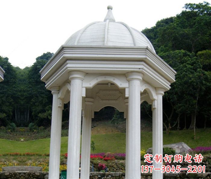 淄博欧式石雕凉亭,清凉悠然