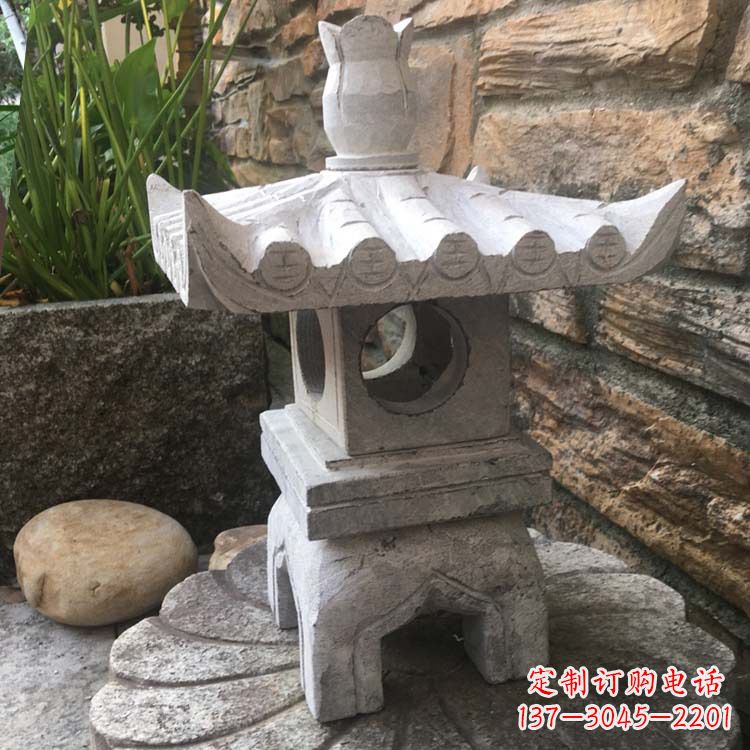 淄博别墅园林石灯