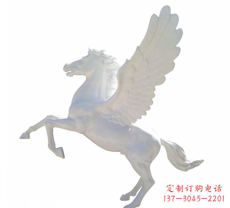淄博新款玻璃钢飞马摆件