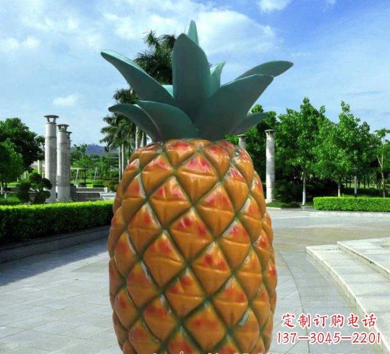 淄博玻璃钢菠萝灯
