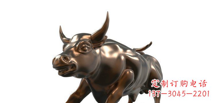 淄博玻璃钢仿铜牛公园动物雕塑视觉盛宴