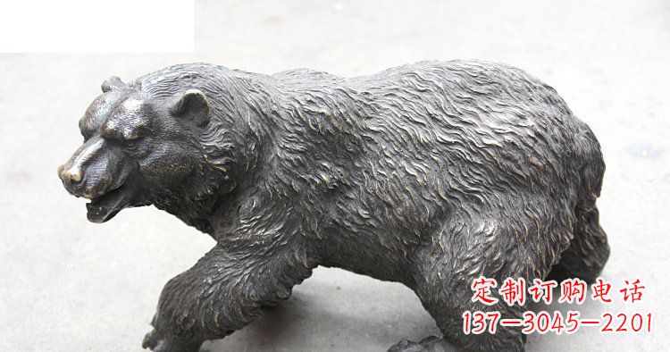 淄博以玻璃钢制作的北极熊雕塑
