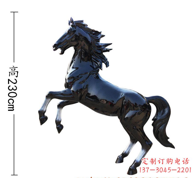 淄博玻璃钢马雕塑精美外形、经久耐用