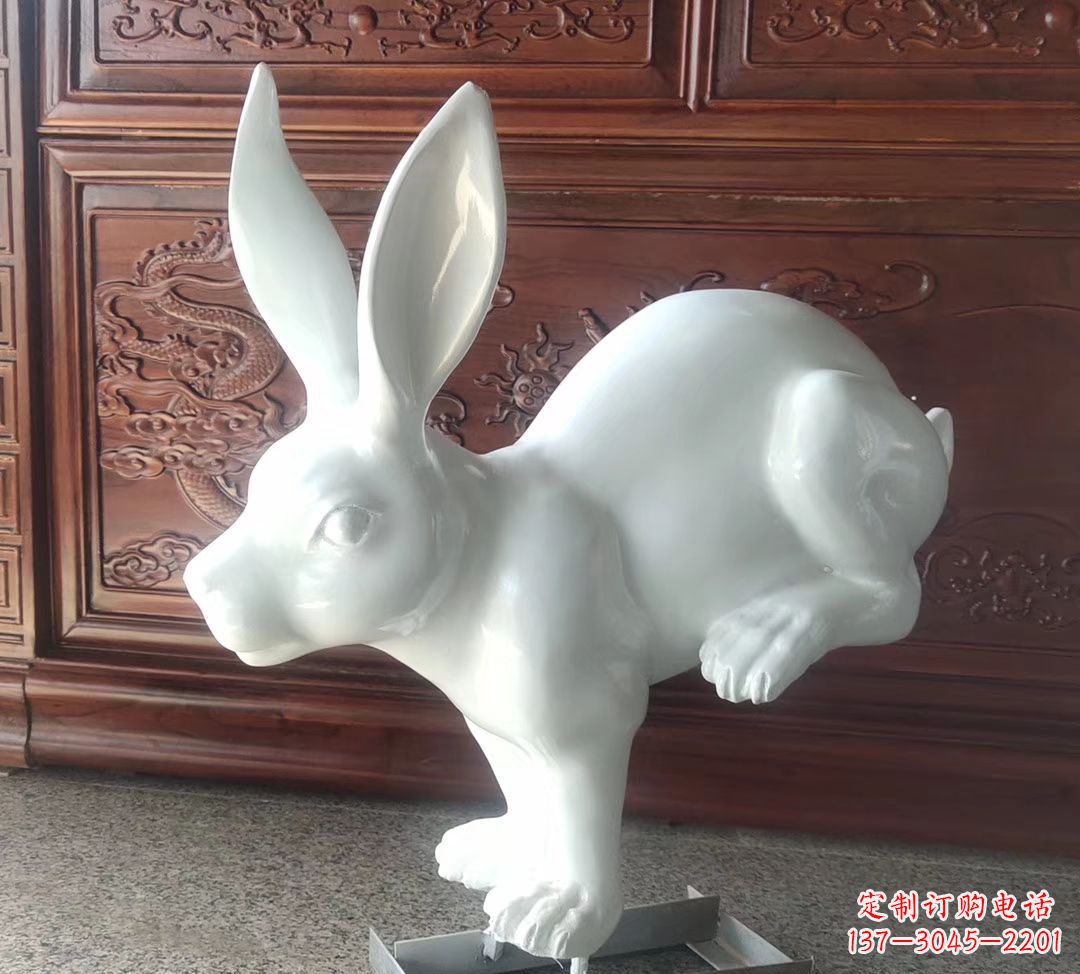 淄博玻璃钢仿真生肖兔