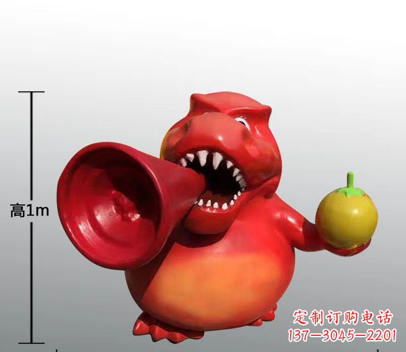 淄博玻璃钢卡通动物雕塑