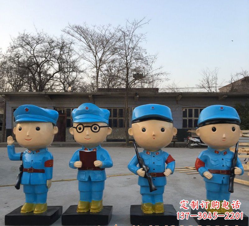 淄博玻璃钢制作的红军雕塑传承精神