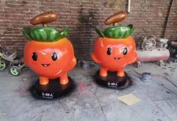 淄博精致玻璃钢卡通蔬菜雕塑