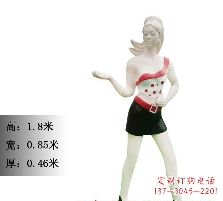 淄博玻璃钢美女雕塑精致细腻的艺术精品