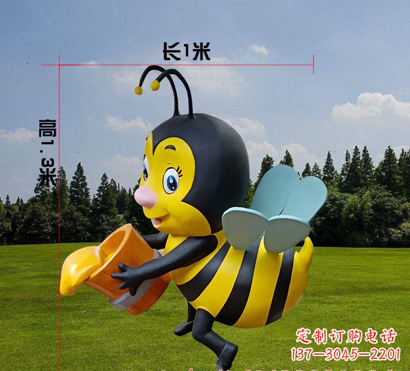 淄博玻璃钢蜜蜂雕塑