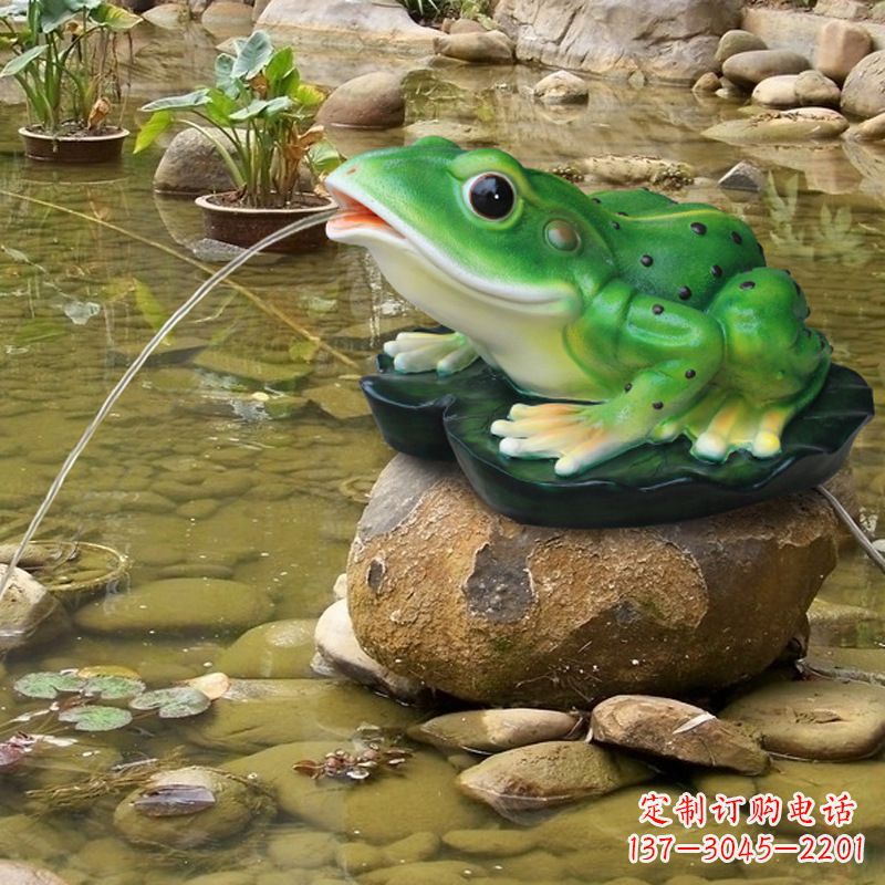 淄博玻璃钢青蛙雕塑——艺术与自然的完美结合
