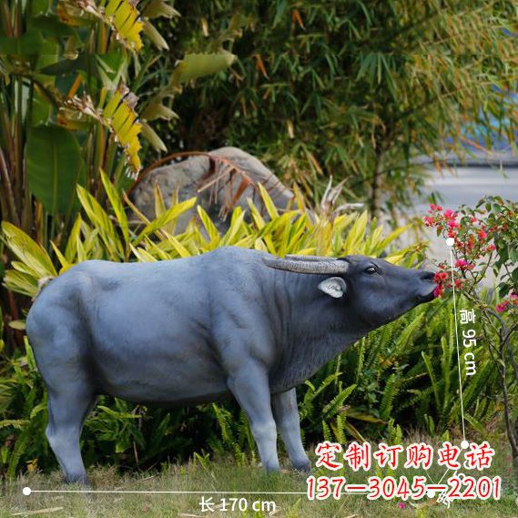 淄博玻璃钢水牛雕塑——象征力量的艺术作品
