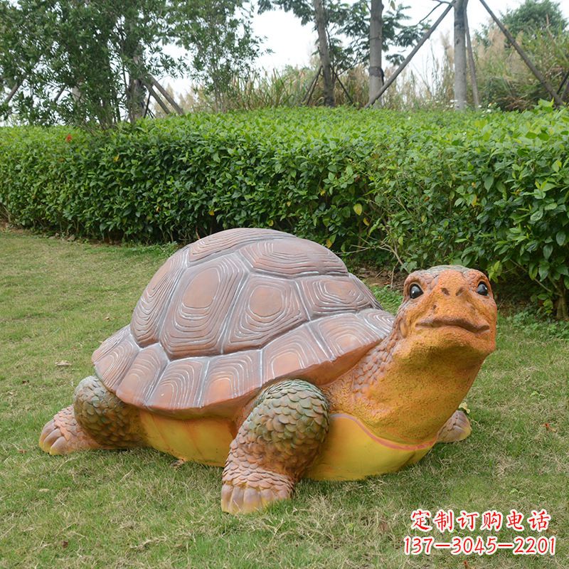 淄博玻璃钢乌龟雕塑一种具有传统文化意义的艺术品