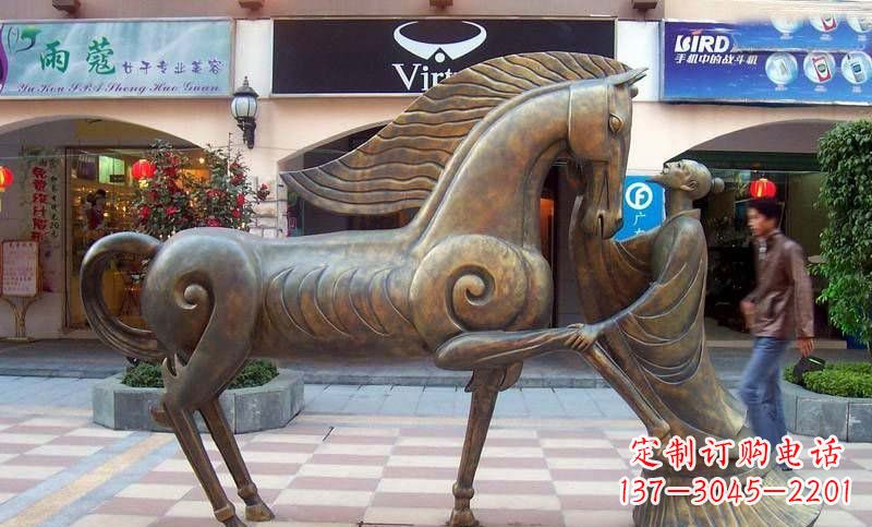 淄博传承着传奇马雕塑