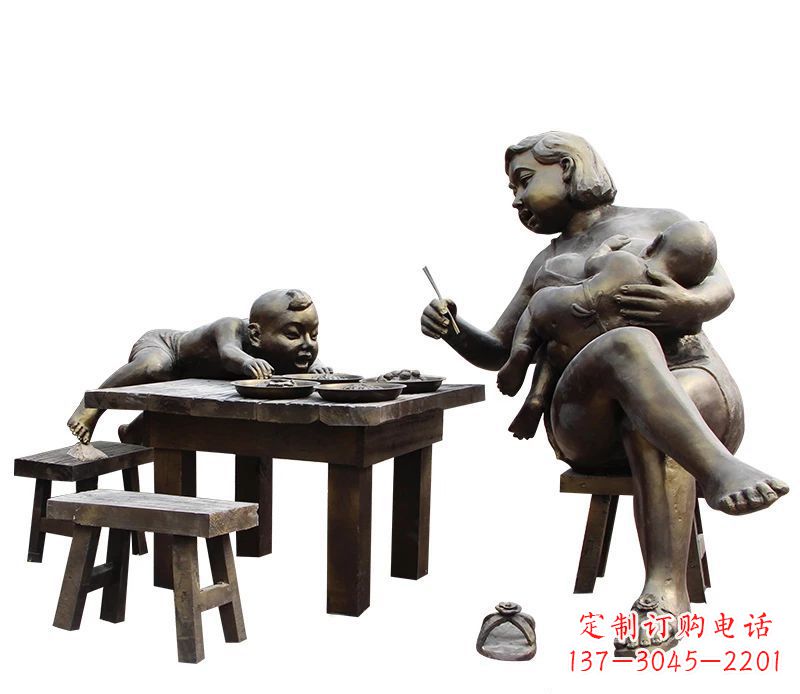 淄博母爱雕塑儿童公园中的精美雕塑