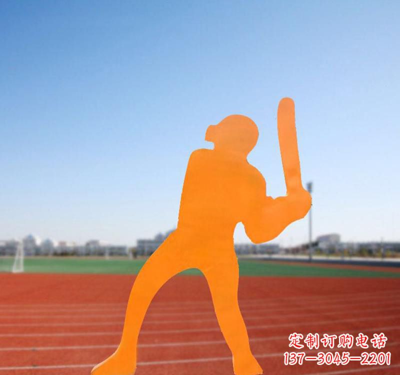 淄博棒球运动人物雕塑传承棒球精神