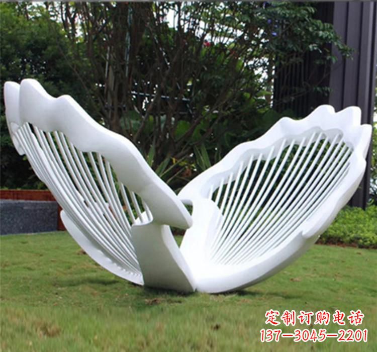 淄博不锈钢贝壳雕塑艺术精品