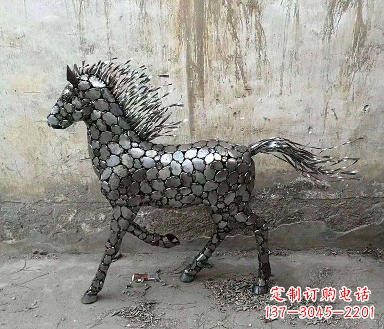 淄博不锈钢奔马雕塑艺术与自由的象征
