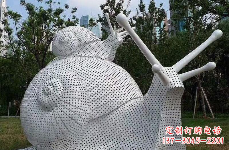 淄博不锈钢蜗牛雕塑把自然美搬进家居