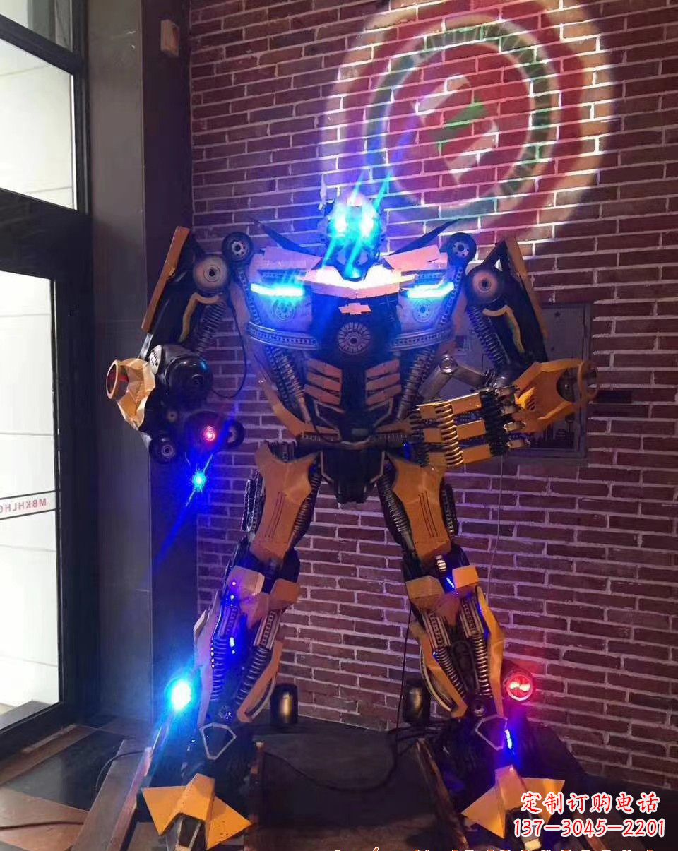 淄博不锈钢变形金刚雕塑经典改造