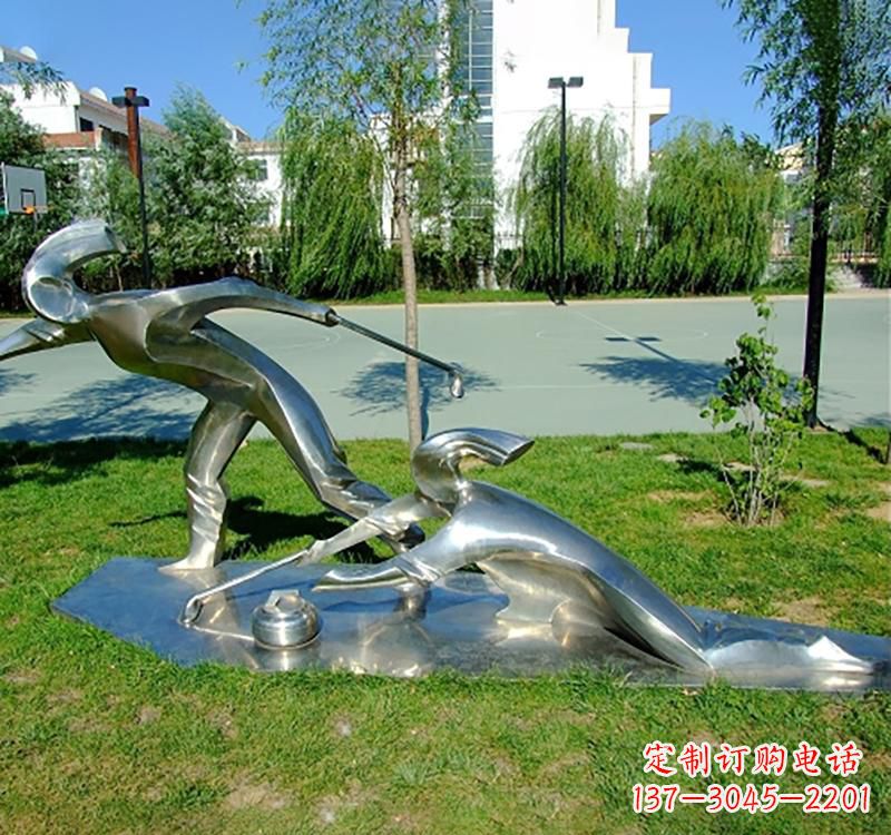 淄博不锈钢冰壶雕塑——一种艺术形式