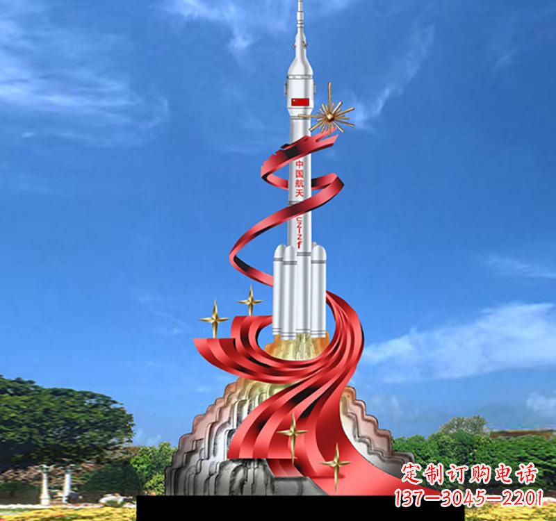 淄博嫦娥飞天——不锈钢嫦娥雕塑