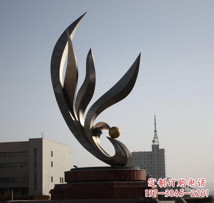 淄博不锈钢凤凰雕塑传承凤凰文化的艺术精品