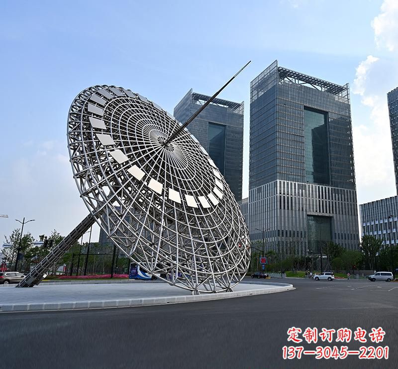 淄博不锈钢城市璀璨的摩天轮雕塑
