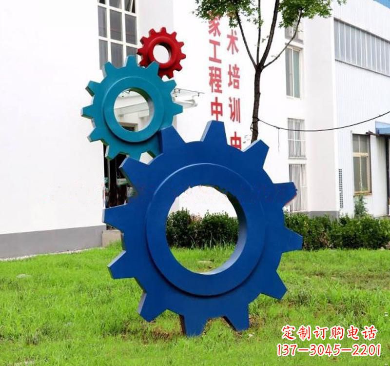 淄博不锈钢齿轮雕塑创新艺术的结晶