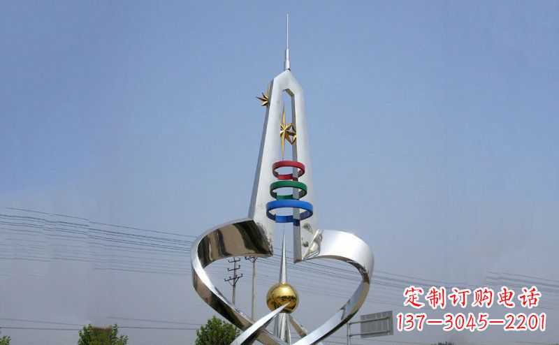 淄博不锈钢材质的避雷针雕塑