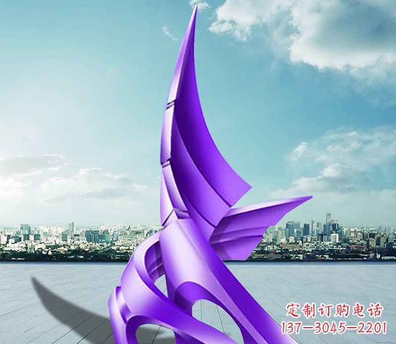 淄博不锈钢船帆雕塑静谧的海洋美景