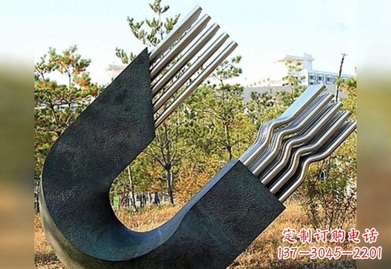 淄博不锈钢磁铁雕塑绚丽多彩的艺术珍品