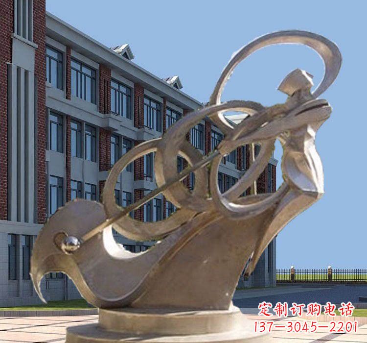 淄博不锈钢制作的高尔夫球雕塑