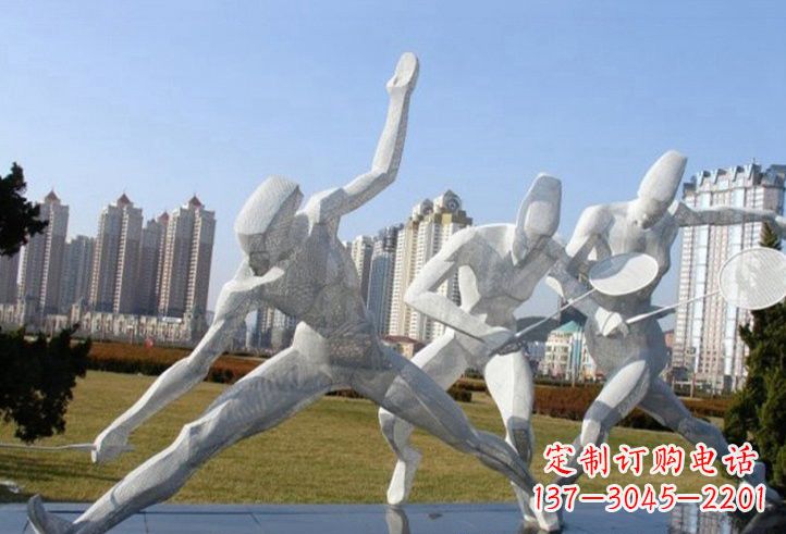 淄博精致不锈钢羽毛球雕塑