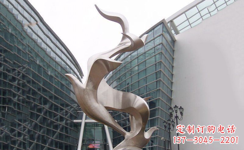 淄博不锈钢大雁雕塑