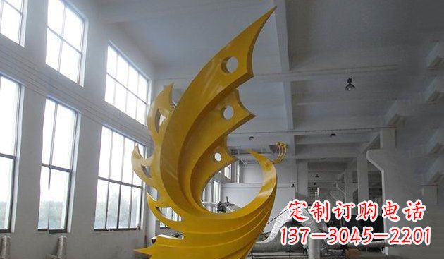 淄博不锈钢凤凰雕塑——给生活添彩
