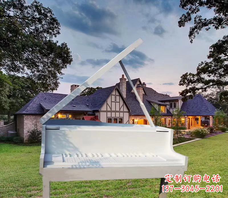 淄博钢琴雕塑——点缀广场景观