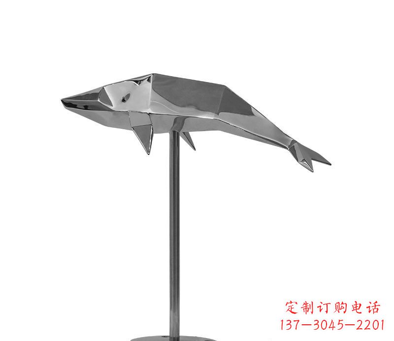 淄博不锈钢海豚雕塑