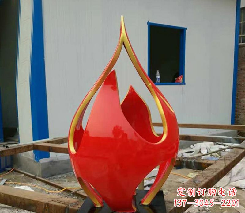 淄博不锈钢龙雕塑点缀火龙果广场