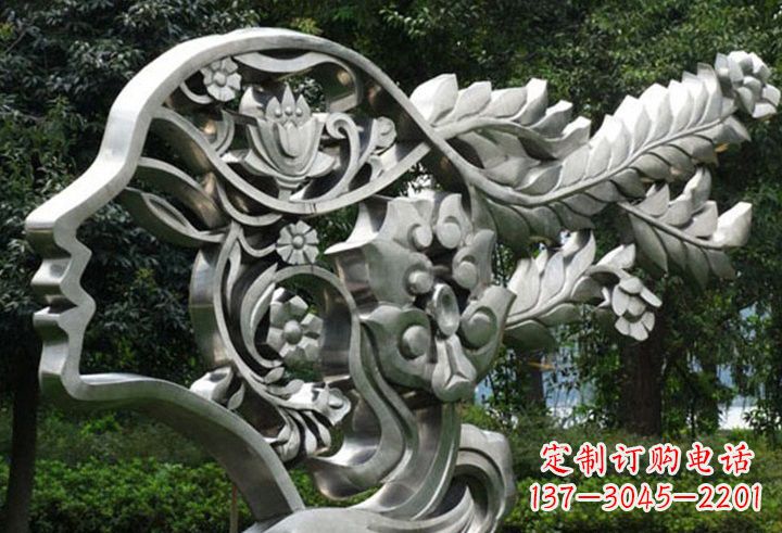 淄博不锈钢美女雕塑一种流行的艺术形式